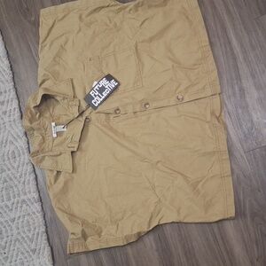 Tan Button-Up Shirt